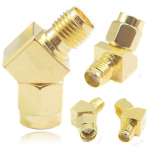 SMA Male to Female 45 Degree 135 Angle Connector Adapter for Goggle Race Antenna