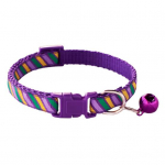 Lemmiklooma kaelarihm unikaalse mustriga kulumiskindel pilkup&uuml;&uuml;dev triibulise mustriga prinditud kassi koera kaelarihm lemmiklooma kael khaki