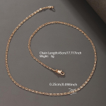 K&uuml;mne tuhande t&auml;hem&auml;rgiga kett, meeste ja naiste lihtsa isikup&auml;raga kaelakee B kuld