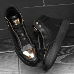 Trendjalatsid Meeste kingad Luksuslikud meeste saapad Kvaliteetsed meeste vabaaja saapad parimaks turvalisuseks Chelsea Chunky Sneakers Board Winter 44