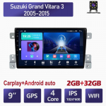 Androidi autoraadio Suzuki Grand Vitara 3 jaoks 2005-2015 Multimeediumipleier, Navigatsioon 2Din Stereo Carplay peaseade Audio 4+64GB 2+32GB