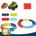 Laste v&otilde;idus&otilde;idurada m&auml;nguasja auto isetegemise muudetavad kiirusrajad elektriline pesa rongi raudtee maagia Paindlik raudtee s&uuml;nnip&auml;evakingitus poistele