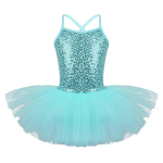 Lastele T&uuml;drukutele Haldjas litritega Tutu kleit t&uuml;llist ballett seelik varrukateta trikoo kleit tantsuriided tantsuriided 2-3 Years t&uuml;rkiissinine