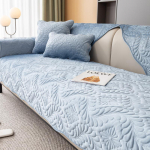 Velvet diivani kate Lemmiklooma koera lapse matt tugitooli m&ouml;&ouml;bli kaitse libisemiskindlad kaasaegsed diivanikatted elutoa katted 70x70cm beež