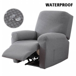 Veekindel lamamistooli diivanikate 1-kohaline veniv žakaarmustriline &uuml;he tugik&auml;ega l&otilde;&otilde;gastus libikate tolmuvastane libisemiskindel toolikate 1 komplekt helehall v&auml;rv