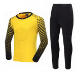 Laste jalgpalliv&auml;ravavahi vormiriietus pukk-s&auml;rk Jalgpalli vorm V&auml;ravavahi vorm Jalgpalli treeningvormi kampsun 2XS kollane