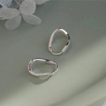 Lihtne k&auml;ev&otilde;ru k&otilde;rvaklamber Sterling h&otilde;bedane S925 ebakorrap&auml;rase disainiga lihtsad k&uuml;lma stiiliga k&otilde;rvar&otilde;ngad erihuviga kerge luksus 925