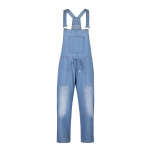 Mood naiste naiste kottis teksap&uuml;ksid, rinnat&uuml;kiga t&auml;ispikk Pinafore Dungaree, kost&uuml;&uuml;m, lahtised, p&otilde;hjuslikud kombinesoonip&uuml;ksid XXL helesinine v&auml;rv