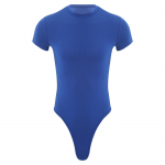 Meeste &uuml;hes t&uuml;kis stringid Body, l&uuml;hikeste varrukatega n&ouml;&ouml;biga jalgevahe s&auml;rk Trikood Snappies Rompers Jumpsuit XXL sinine