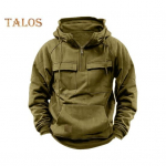 Kevad-s&uuml;gis meeste kapuuts Cargo stiilis pingutuspael, suur plaaster tasku, pool lukuga, pikad varrukad, &uuml;hev&auml;rvilised vabaajar&otilde;ivad, sporditopp L veinipunane v&auml;rv