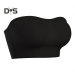 Naiste n&auml;htamatu toruga top rinnahoidja Olkaimeta juhtmevaba libisemisvastane silikoon Push Up Kokkupuutevastane &uuml;hev&auml;rviline elastne Lady Bandeau rinnahoidja naiste aluspesu S must