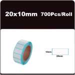 Otsesed termilised etiketid, valged termoprinteri etiketid UPC v&ouml;&ouml;tkoodi jaoks, isekleepuvad tarneaadressi termilise etiketi kleebised celeste v&auml;rv