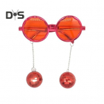 Disco Ball Prillid Plastikust Retro Funky P&auml;ikeseprillid Disco Ball Ripats Peo&otilde;htu eelistab karnevali tarvikuid naistele ja meestele kuldne