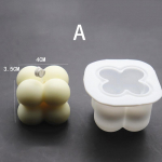 1 tk aroomiteraapia kipsk&uuml;&uuml;nal 3d silikoonvorm DIY k&uuml;&uuml;nlad vormi sojakuubik seebivormid