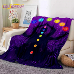 3D jooga meditatsioon vikerkaar 7 t&scaron;akrat HD pehme flanellkate vooditele magamistuppa diivanile piknikule, viskekate &otilde;ue meelelahutuseks kingitus 30x40in