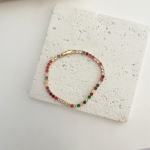 V&auml;rviline l&auml;ikiv keti k&auml;ev&otilde;ru naistele, kristall-minimalistlik reguleeritav v&otilde;luk&auml;ev&otilde;ru pulmapeo ehted