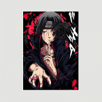 Moodne kodukaunistus Anime Figuuriplakatid Valge raamat Boruto Uchiha Itachi Plakat Seinakunst Maalid Pildid Magamistuba Kohvik Baar Hotellidekoratsiooni seinamaaling 42x30cm