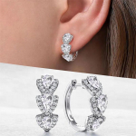 925 Sterling Silver Luksuslik Trendikas sinine kuupmeetrist tsirkooniumoksiidist r&otilde;ngask&otilde;rvar&otilde;ngad Pulmapeo Elegantsed Aksessuaarid Naiste Ehted Kingitus
