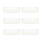 6 tk Kuldse s&auml;raga tedret&auml;hnid n&auml;ole t&auml;toveeringukleebised veekindlad kunstlikud tedret&auml;hnilaigud s&auml;delevad meigip&auml;rlid glamuurse v&auml;limuse jaoks pidulik s&auml;delev B