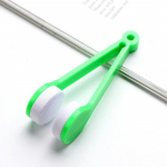 Mini p&auml;ikeseprillide prillide mikrofiibrist prillide puhastusvahend harja puhastamiseks roheline