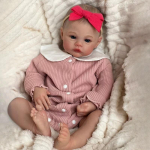 Armas 19-tolline Reborn Doll Meadow Wear Wear Romper Pehmest riidest keha realistlikud beebinuku m&auml;nguasjad &uuml;le 3-aastastele lastele T&otilde;de nagu n&auml;htavad veenid Vasts&uuml;ndinud nukk cloth body