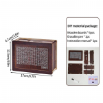 1000/3000/5000/10000-eurone puidust rahakast hoiup&otilde;rsas korduvkasutatava rahakarbiga koos s&auml;&auml;stmise eesm&auml;rgi ja numbrikastidega.