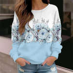 Uued talvised 3D-v&auml;rvilised lillelised Tr&uuml;kid Pusad Naiste Mood T&auml;navar&otilde;ivad Pulloverid Harajuku Unisex r&otilde;ivad T&uuml;drukutele Naljakad topid S