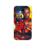 Coque Samsung Galaxy j7 2018 Lewis Hamilton Scuderia Ferrari F1 officiel Maniacase
