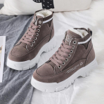 Moodsad Naiste Vabaajajalatsid Paelad Moodsad Tennised Platvormlumisaapad Talvised Naiste Saapad Soojad Pl&uuml;&uuml;sist Naiste Kingad Zapatos De Mujer 35 kohv