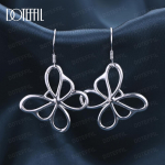 925 Sterling h&otilde;bedane &otilde;&otilde;nes liblikas ripats augustamine k&otilde;rvar&otilde;ngad mood pulma ehted 3.20*2.00cm