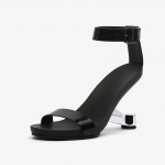 2024 Suvised Naiste Kingad Sandaalid Gladiaatorsandaalid Naistele Kummaline Metallist K&otilde;rge Konts 8cm Naiste Kingad Zapatos Mujer Suurused 34-41 34 must