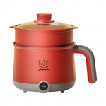 Elektriline kuum pott aurutiga Majapidamises kaasaskantav elektriline pott Mittekleepuv 1,8L Ramenikeetja nuudlite, steigi, munade, pasta jaoks &Uuml;hiselamu tuba