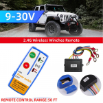 1Komplekt 2,4G 12V 24V 50M digitaalsed juhtmevabad vintsid Kaugjuhtimispuldi taastamise komplekt Jeep 120W 100ft maasturile CHINA