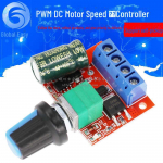 PWM alalisvoolu mootori kiiruse regulaator 5V-35V 5A koos l&uuml;liti ja LED-dimmeriga Board punane