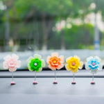 5 tk auto sisemuse raputamispea Kaunid karikakra lilled, ornament, raputuspea sisekujundus Kahepoolne teip, kaunistus, sisetarvikud