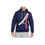 Nike Standard Issue Dri-Fit Paris Saint-Germain Kerge mugav kapuutsiga pusa Meeste kapuutsiga pusa Kesk&ouml;&ouml;-sinine FQ3218-410 S
