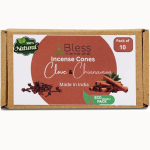 Bless-Rahvusvaheline nelk ja kaneel 100% naturaalne-viiruk-k&auml;bid K&auml;sitsi valmistatud-k&auml;sitsi kastetud orgaanilised-kemikaalid-puhastamiseks-l&otilde;&otilde;gastamiseks-positiivsus Pack Of 10 Cones