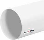 Tuyau de ventilation 500 mm - Kanali rond - 150 mm - Toru rond ja PVC - Blanc - KOTARBAU