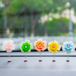 5 tk auto sisemuse raputamispea Kaunid karikakra lilled, kaunistus, raputuspea dekoor Kahepoolne teip