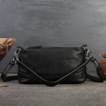 Ehtne Nahk Naiste Kott Vintage Pehme Nahk Padi Kott Suure Mahutavusega K&auml;ekott &Uuml;lemine Kiht Lehma Nahk Crossbody &Otilde;lakott must