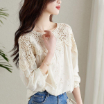 Pitsiline s&auml;rk naiste pikkade varrukatega, &otilde;&otilde;nsaga, suures suuruses naiste s&auml;rk S&uuml;giskujundusega Sense Chic Top M aprikoosi