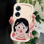 V&auml;rvitud muster Big Wave Edge pehme silikoon materjal Macaron telefoni &uuml;mbris p&otilde;rutuskindel kaitsev kummist &uuml;mbris OPPO Reno Realme jaoks OPPO F11 sinine