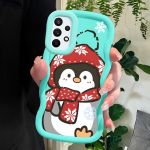 V&auml;rvitud mustriga Big Wave Edge pehmest silikoonmaterjalist Macaron telefoni&uuml;mbris, p&otilde;rutuskindel kaitsev kummist korpus Samsung Xiaomi Poco Redmi jaoks Samsung S23 5G valge