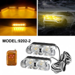 24 LED Stroboskoopvalgus Juhtmevaba Auto Avarii Vilkuv Valgus Auto LED 12V Haagis Veoauto Strobos Politsei Hoiatusvalgus Auto Dioodlamp