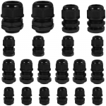 20 tk Ip68 veekindel kaablitihendiga nailonliigend Npt reguleeritav kaabli&uuml;henduse komplekt 1/4 tolli 3/8 tolli 1/2 tolli 3/4 tolli 1 tolli kaabli sisend