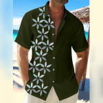Hawaii s&auml;rk meestele, meeste vintage n&ouml;&ouml;pidega keeglis&auml;rgid l&uuml;hikeste varrukatega suvine rannas&auml;rk XXXXL