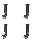 4 tk Metallist Reguleeritavad M&ouml;&ouml;bijalad Piduriga P&ouml;&ouml;rlevate Rattadega Lauajalad Tugevad Asendusjalad Vastupidavad B