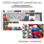Klassikalises koomiksistiilis 136 klahviga segav&auml;rvilised klahvikorgid - Originaalk&otilde;rgus mehaanilistele klaviatuuridele CHERRY-Manga Black-136KEY Bagged