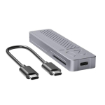 TypeC USB3.2 Alumiiniumisulamist M.2 NVMe SSD-korpus Kasti Toetab M.2 NVMe K&otilde;vaketast Metallkorpus S&uuml;learvutile gray