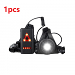 Jalgrattatuli V&auml;ljas &Ouml;ine Jooksmise Tuled LED Rinnaklamber Seljavalgus Hoiatustuli Telkimiseks Matkamiseks Jooksmiseks Jooksmiseks Seiklus USB